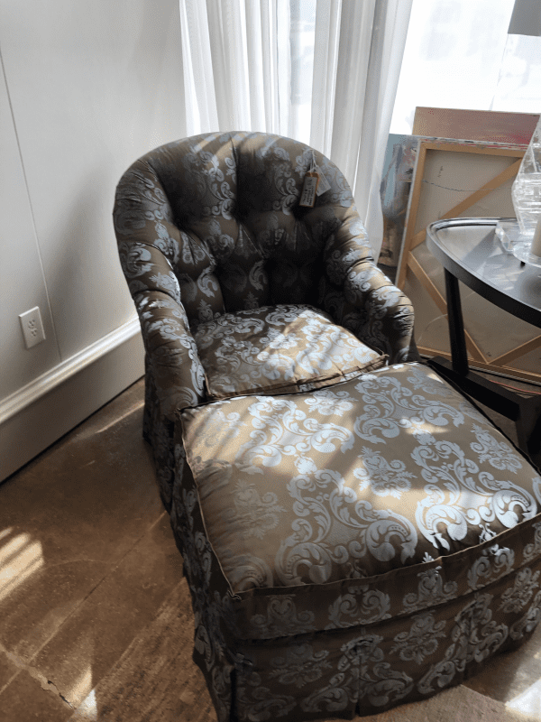 William and Wesley Clinton Chair and Ottoman
