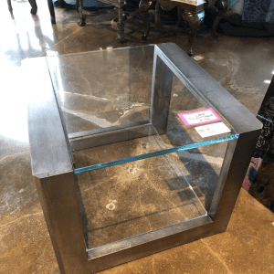 William and Wesley Cubist End Table
