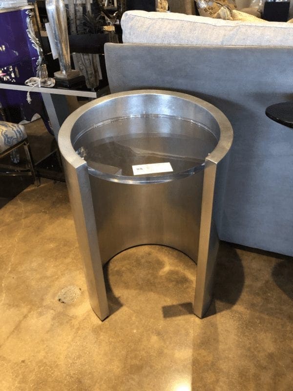 William and Wesley Cylinder Side Table