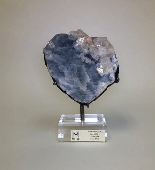 Druzy Calcite with Stillbite