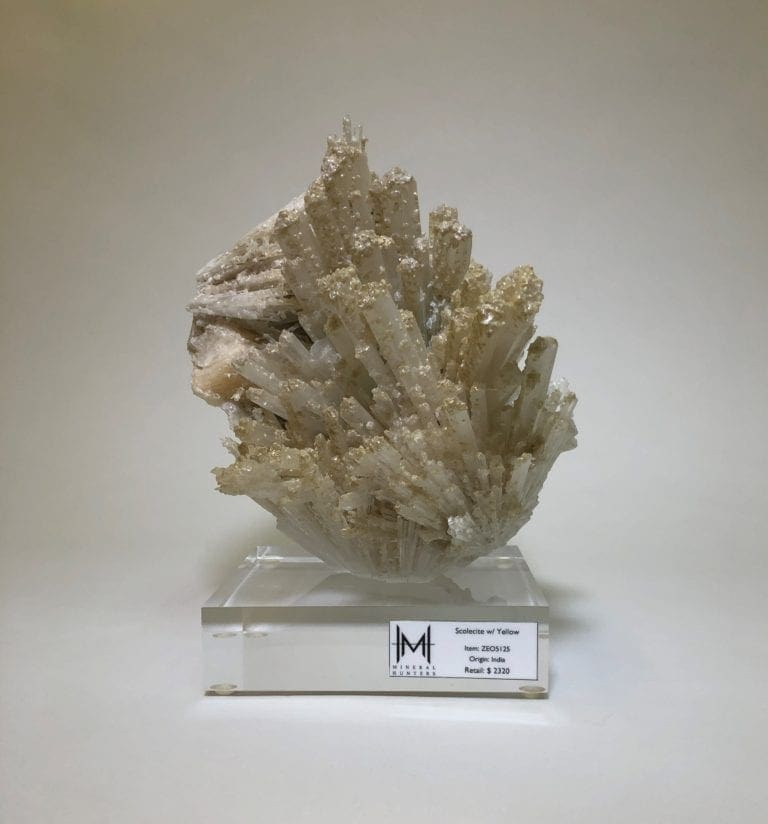 Scolecite with Yellow