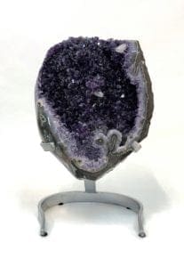 Amethyst with Calcite Crystals