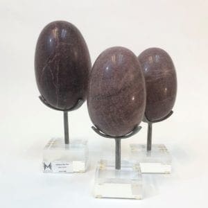 Lepodolite Egg Trio