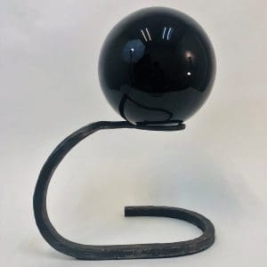 Obsidian Sphere Sculpture